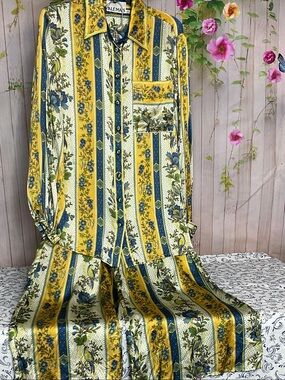 Alemais Quinn 2pc silk Pants top outfit sz 4